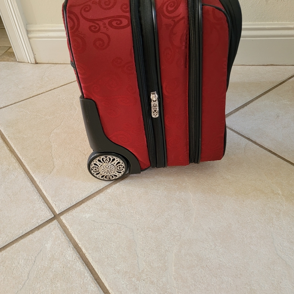 Brighton Red and Black Laptop Bag with Heart Accent - Picture 2 of 12